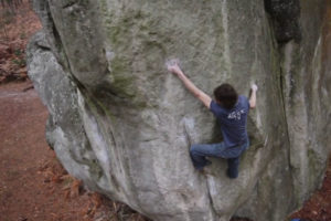Adam Ondra bouldering in Fontainebleau, France – Part 2