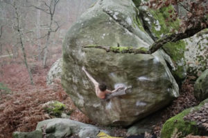 Adam Ondra bouldering in Fontainebleau, France – Part 3