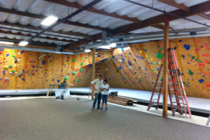 The Factory Bouldering Gym Pre-opening snap shot