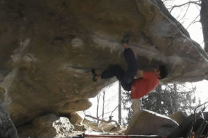 Niky Ceria climbs the dagger 8B+ V14 Cresciano (CH)
