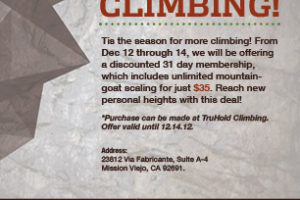 Truhold Climbing Holiday Special